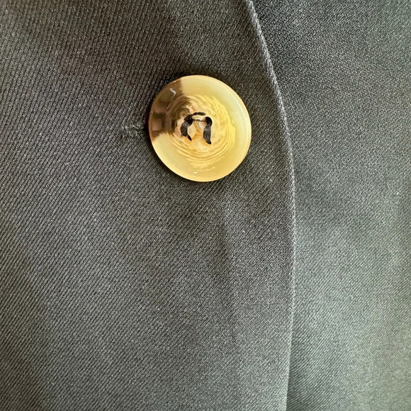 Vest Sleeveless Blazer Black 2 Button size M/L - Picture 5 of 13